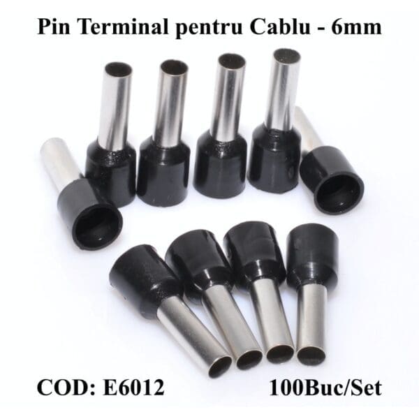 Pini Terminali 6mm Negru